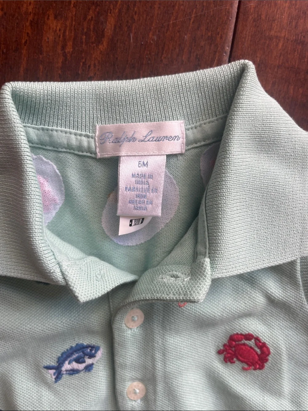 NWT Ralph Lauren Girls Size 6 Months Light Green Sleeveless Polo Romper